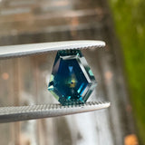 1.61ct Teal Pharoah's Eye Coffin Montana Sapphire