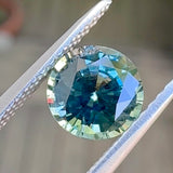 1.36ct Teal Blue Round Sapphire