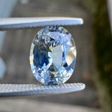 1.61ct Bi Color Light Blue and Yellow Oval Sapphire