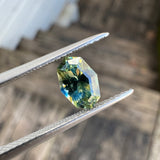 1.04ct Blue and Yellow Parti Navette Sapphire
