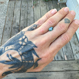 1.47ct Teal Oval Sapphire