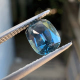 1.72ct Deep Blue Rock Creek Cushion Sapphire