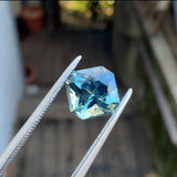 2.08ct Light Blue Square Cushion Sapphire