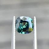 1.19ct Cushion Cut Blue Green Sapphire