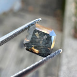 1.05ct Brown-Grey Asscher Sapphire