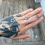 2.31ct Princess Cut Green-Blue Sapphire