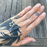 1.63ct Light Green Shield / Coffin Sapphire