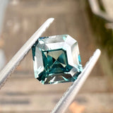 1.56ct Teal Asscher Sapphire