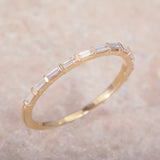 Half Baguette Eternity Band