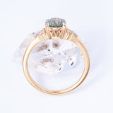 14k Yellow Caraway Ring Engraved