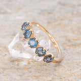 Petra Ring with Montana Sapphire