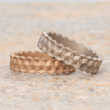 14k Double Honeycomb Bands
