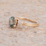 14k Yellow Caraway Ring Engraved