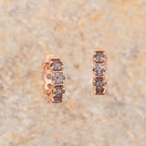 Small Hex Spinel Hoops - Customize