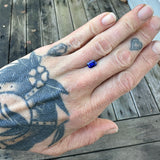 1.23ct Emerald Cut Ceylon Blue Sapphire