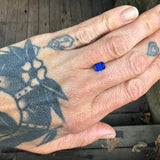 1.23ct Emerald Cut Ceylon Blue Sapphire