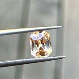 1.43ct Peach Emerald Cut Sapphire