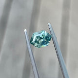 0.72ct Teal  Elongated Hexagon