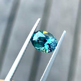 1.77ct Teal Oval Sapphire