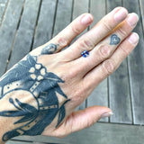 1.43ct Blue/White Sapphire