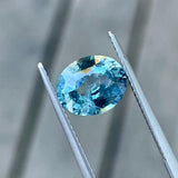 3.01ct Light Blue Oval
