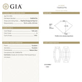 1.80ct 10.43x6.50x3.53mm GIA VVS1 H Cut Corner Rectangle Step Cut 28011-01