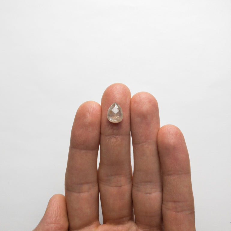 3.85ct 11.15x8.80x4.50mm Pear Double Cut 18790-04 - Misfit Diamonds