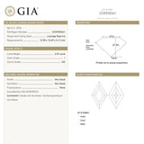 4.07ct 15.98x10.69x5.12mm GIA SI2 I Lozenge Step Cut 28010-01