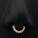 Scalloped Plume Septum Ring