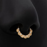 Scalloped Plume Septum Ring