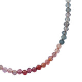 Faceted Spinel Beaded Necklace 14K Yellow Gold