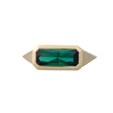 2.07ct Green Tourmaline Ring 14K Yellow Gold