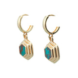 Sonora Sunrise Marg's Ripple Earrings 14K Yellow Gold