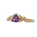 Purple Blue Bi-Color Winza Sapphire Eminence Ring 14K Yellow Gold