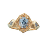 1.58ct Grey Sapphire Sojourner Ring 14K Yellow Gold