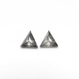 0.35cttw 2pc 4.06x3.86x1.66mm 4.04x4.00x1.67mm Triangle Rosecut Matching Pair 25496-01