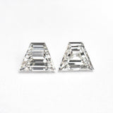 0.81cttw 2pc 5.74x4.38x2.09mm 5.65x4.33x2.28mm VS2/SI1 F-G Trapezoid Step Cut Matching Pair 25522-01