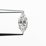 0.66ct 8.36x3.52x3.26mm GIA VS2 F Hexagon Brilliant 25805-01