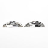 0.60cttw 2pc 9.66x2.85x1.41mm 9.80x2.91x1.55mm VS H Epaulette Step Cut Matching Pair 26751-01