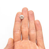 5.10ct 10.30x10.26x7.27mm GIA SI1 Q-R Modern Antique Old European Cut 27077-01