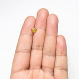 1.01ct 5.68x7.23x3.10mm GIA SI1 Fancy Deep Brownish Yellow Heart Brilliant 28350-01