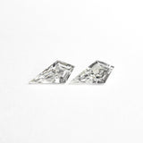 0.25cttw 2pc 5.92x2.93x1.52mm 5.92x3.02x1.42mm G VVS/VS Kite Step Cut Matching Pair 26308-01