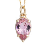 1.72ct Himalaya Mine Pink Tourmaline Pendant 14K Yellow Gold