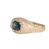 Perle Signet Ring with Stone Setting