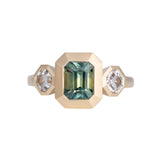 1.67ct Parti Sapphire Valeria with Asscher Accents 14K Yellow Gold