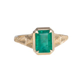 1.80ct Emerald Jasmine Ring 14K Yellow Gold