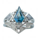 14k White Gold Kite Set