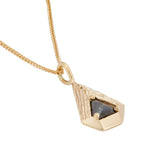 14k Yellow Gold Phantom Diamond Pendant