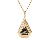 14k Yellow Gold Phantom Diamond Pendant