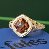 OOAK Sculpted Zircon Signet